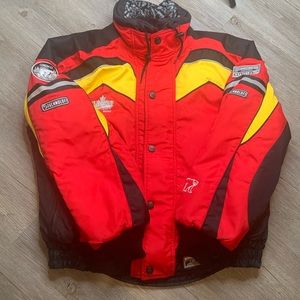 Men’s Choko Bear Large Winter Jacket Red Made in Canada